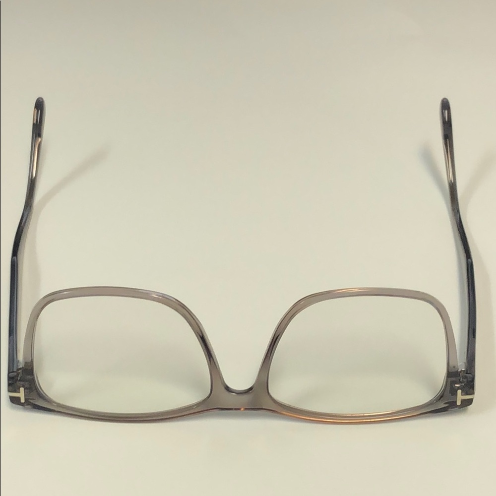 Tom Ford Gray Rectangular Glasses With Ombr Effect - image 5